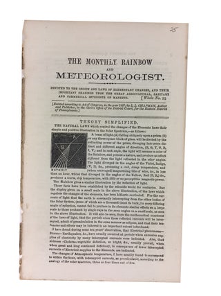 Item #85838 The Monthly Rainbow and Meteorologist. [Whole No. 92