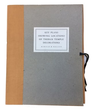 Item #86631 Key Plans Showing Locations of Theban Temple Decorations. Harold H. Nelson