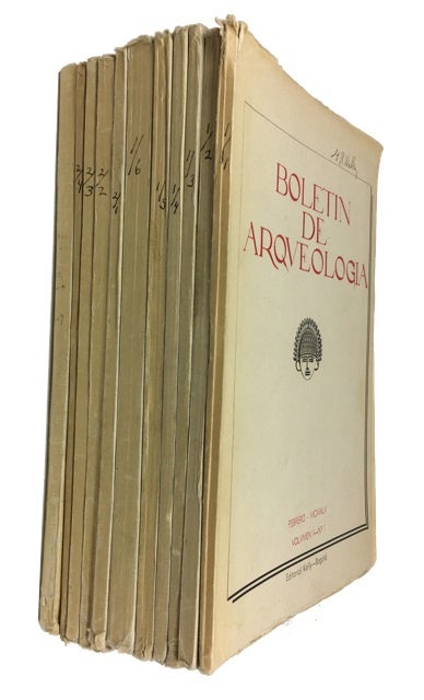 Item #86727 Boletin de Arquelogia. [First 11 issues - Vol. I, No. 1 thru Vol. II, No. 5/6 (1945-1947)]