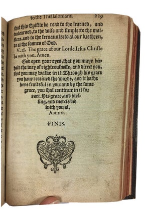 An Exposition upon the Two Epistles of the Apostle Sainct Paule to the Thessalonians