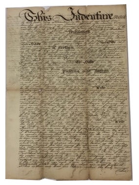 Item #86869 1812 Property Indenture/Lease to Philadelphia Distiller, John Beutel. German Lutheran...