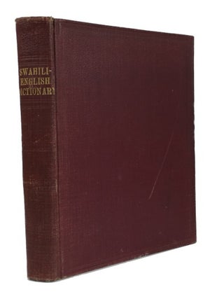 Item #86952 Swahili-English Dictionary: Being Dr. Krapf's Original Swahili-English Dictionary...