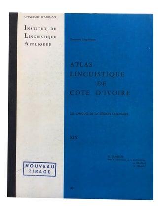 Item #87096 Les Langues de la Region Lagunaire. G. Dumester, A. Grassias et G. Herault avec la...