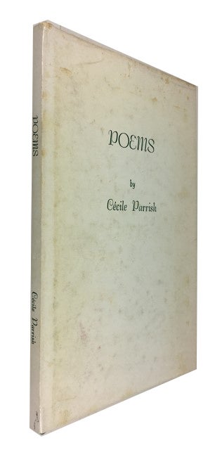 Item #87392 Poems. Cecile Parrish.