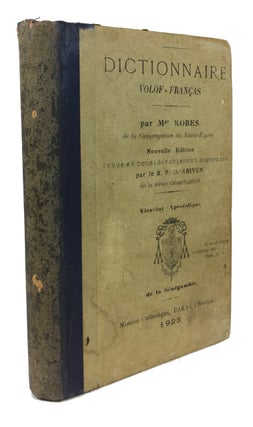 Item #87521 Dictionnaire Volof-Francais. Aloise Kobes, d. 1872