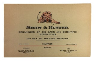 Item #88206 Shaw & Hunter: Organisers of Big Game and Scientific Expeditions: Gun Rifle and...