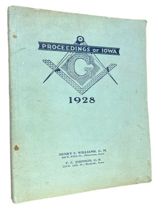 Item #88216 Proceedings of the Forty-First Annual Communication Most Worshipful Grand Lodge A. F...