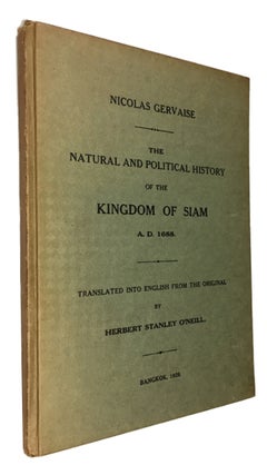 Item #88422 The Natural and Political History of the Kingdom of Siam A.D. 1688. Translated into...