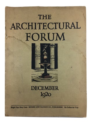 Item #88533 The Architectural Forum, Volume XXXIII, Number 6, (December, 1920