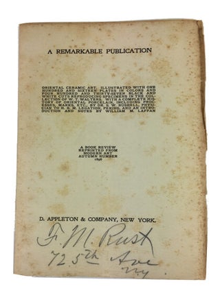 Oriental Ceramic Art: Collection of W.T. Walters: Text Edition to Accompany the Complete Work.