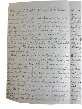Autograph Letter, Signed. Dated May 12, 1870. Addressed to James Kirk