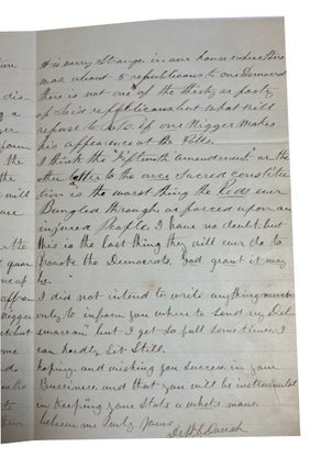 Autograph Letter, Signed. Dated May 12, 1870. Addressed to James Kirk