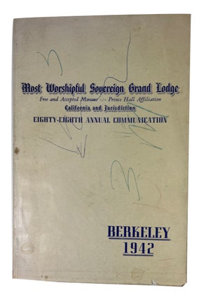 Item #88577 Proceedings of the ... Eighty-Eighth Annual Communication Held at Berkeley July 20th,...