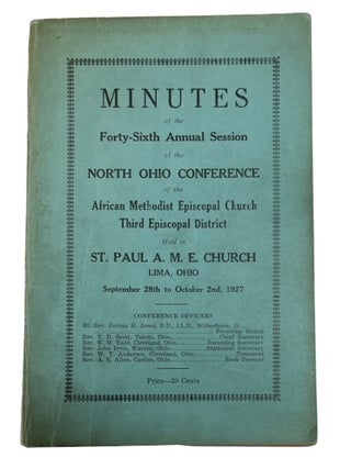 Item #88595 Minutes of the Forty-Sixth Annual Session of the North Ohio Conference of the African...