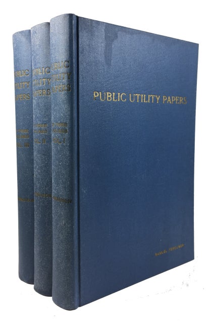 Item #88697 Public Utility Papers, 1920-1946. Samuel Ferguson.