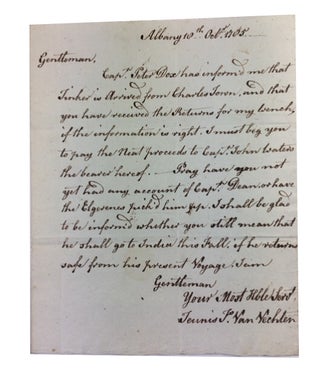 Item #88805 Autograph Letter Signed. Addressed to Stewart V. Jones in New York City. Dated 18th...