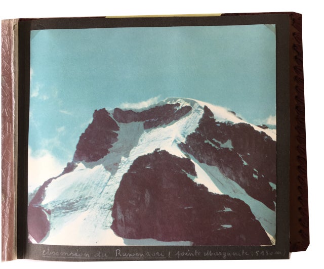 Item #89335 Climbing in the Ruwenzori Mountains. [our title]. Photo Album.