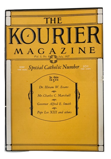 Item #89458 The Kourier Magazine, Vol. 3, No. 8 (July, 1927).