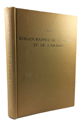 Item #89647 Bibliographie des Ouvrages relatifs a l'Afrique et l'Arabie: Catalogue Methodique de...
