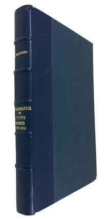 Item #89762 BIbliographie Economique, Juridique et Sociale de l'Egypte Moderne (1798-1916). Rene...