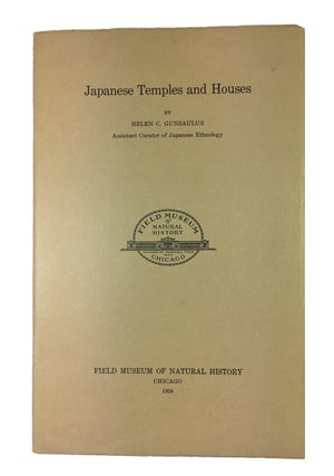 Item #89814 Japanese Temples and Houses. Helen C. Gunsaulus