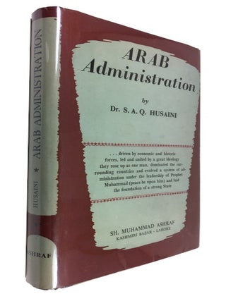 Item #89886 Arab Administration. S. A. Q. Husaini