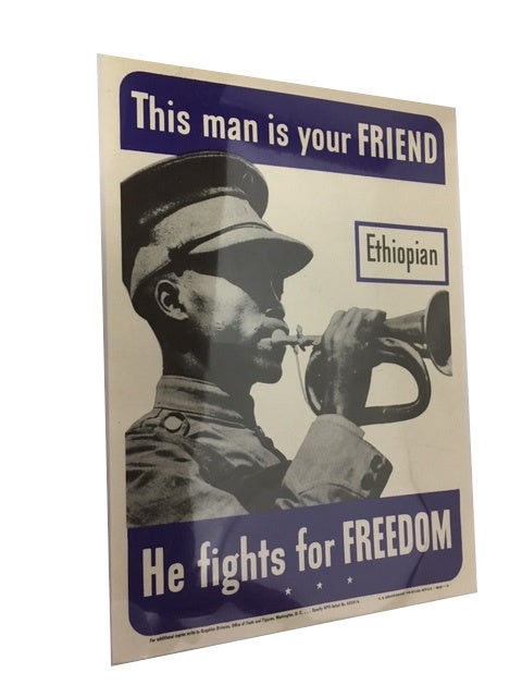 Item #89897 This man is your FRIEND: Ethiopian; He fights for FREEDOM.