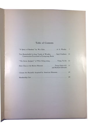 Archives of the Chinese Art Society of America. Volume VIII (1954).