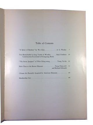 Archives of the Chinese Art Society of America. Volume VIII (1954).
