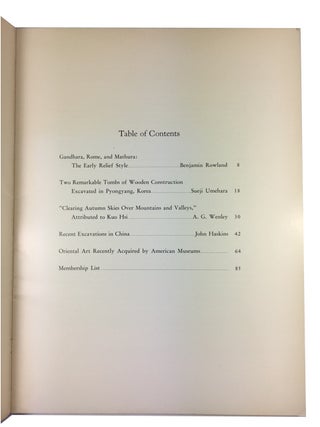 Archives of the Chinese Art Society of America. Volume X (1956).