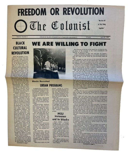 Item #89963 The Colonist, Volume 1, Number 2 (April 29, 1969)