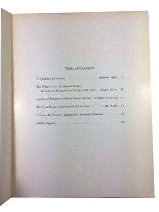 Archives of the Chinese Art Society of America. Volume IX (1955).