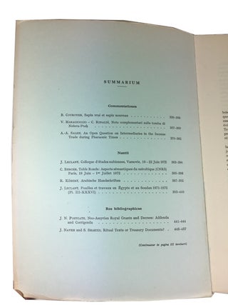 Orientalia. Nova Series. Vol. 42, Fasc. 3 (1973)