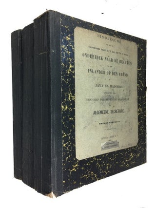 Item #89994 Eindresume van het bij goevernements besluit dd. 10 Juni 1867 no. 2 bevolen onderzoek...