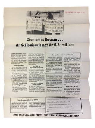 Zionism is Racism ... Anti-Zionism is not Anti-Semitism