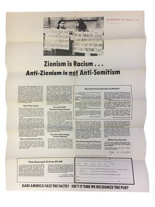 Zionism is Racism ... Anti-Zionism is not Anti-Semitism