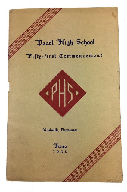 Item #90051 Fifty-first Commencement, June 1938. Nashville Pearl High School, Tennessee.