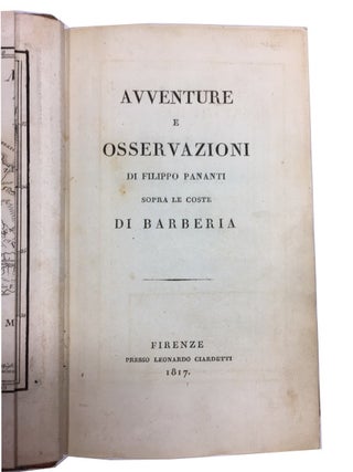 Avventure e Osservazioni de Filippo Pananti sopra le Coste di Barberia