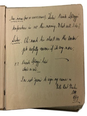 Autograph book of Nurse Freeman at No. 5 War Hospital Katesgrove, Reading. (English Nurse WWI)