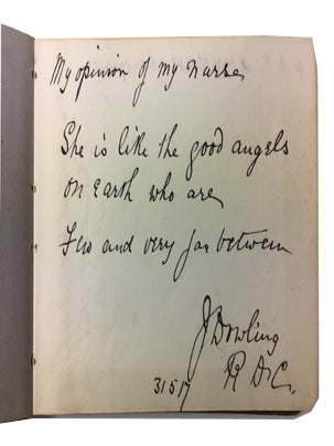 Autograph book of Nurse Freeman at No. 5 War Hospital Katesgrove, Reading. (English Nurse WWI)
