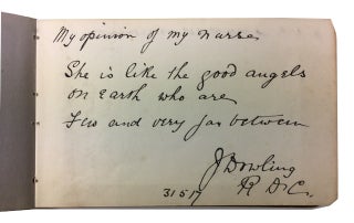 Autograph book of Nurse Freeman at No. 5 War Hospital Katesgrove, Reading. (English Nurse WWI)