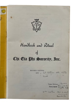 Handbook and Ritual of Chi Eta Phi Sorority, Inc.