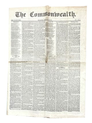 Item #90753 The Commonwealth, Vol. I, No. 1 (May 23, 1874