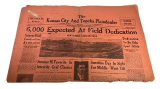 Item #90754 The Kansas City and Topeka Plaindealer, Vol. XXXIV, 42 (October 28, 1932