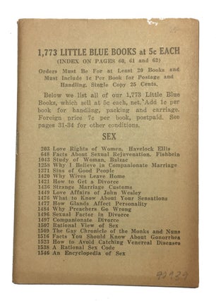 Item #90939 1,773 Little Blue Books at 5c each