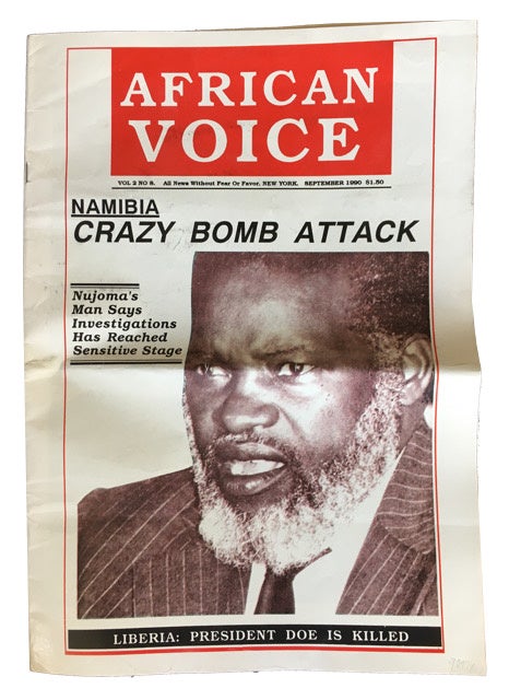 Item #90976 The African Voice. Vol. 2 No. 8 (September 1990)
