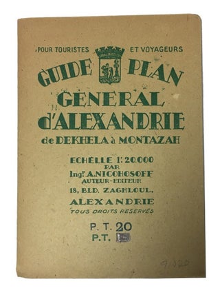 Item #91020 Plan General d'Alexandrie avec ses Embellissements Recents. Revise en 1937 Echelle =...