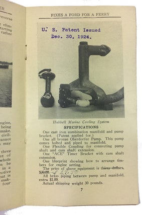 The Hubbell Marine Cooling System (Patent Applied For) in Combination with A Ford Motor Fits a Ford for a Ferry