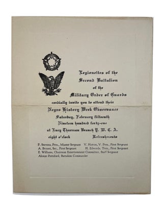 Item #91237 Legionettes of the Second Battalion of the Military Order of Guards Cordially Invite...