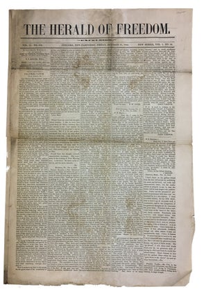 Item #91288 The Herald of Freedom, Vol. 11, No. 512 (October 31, 1845